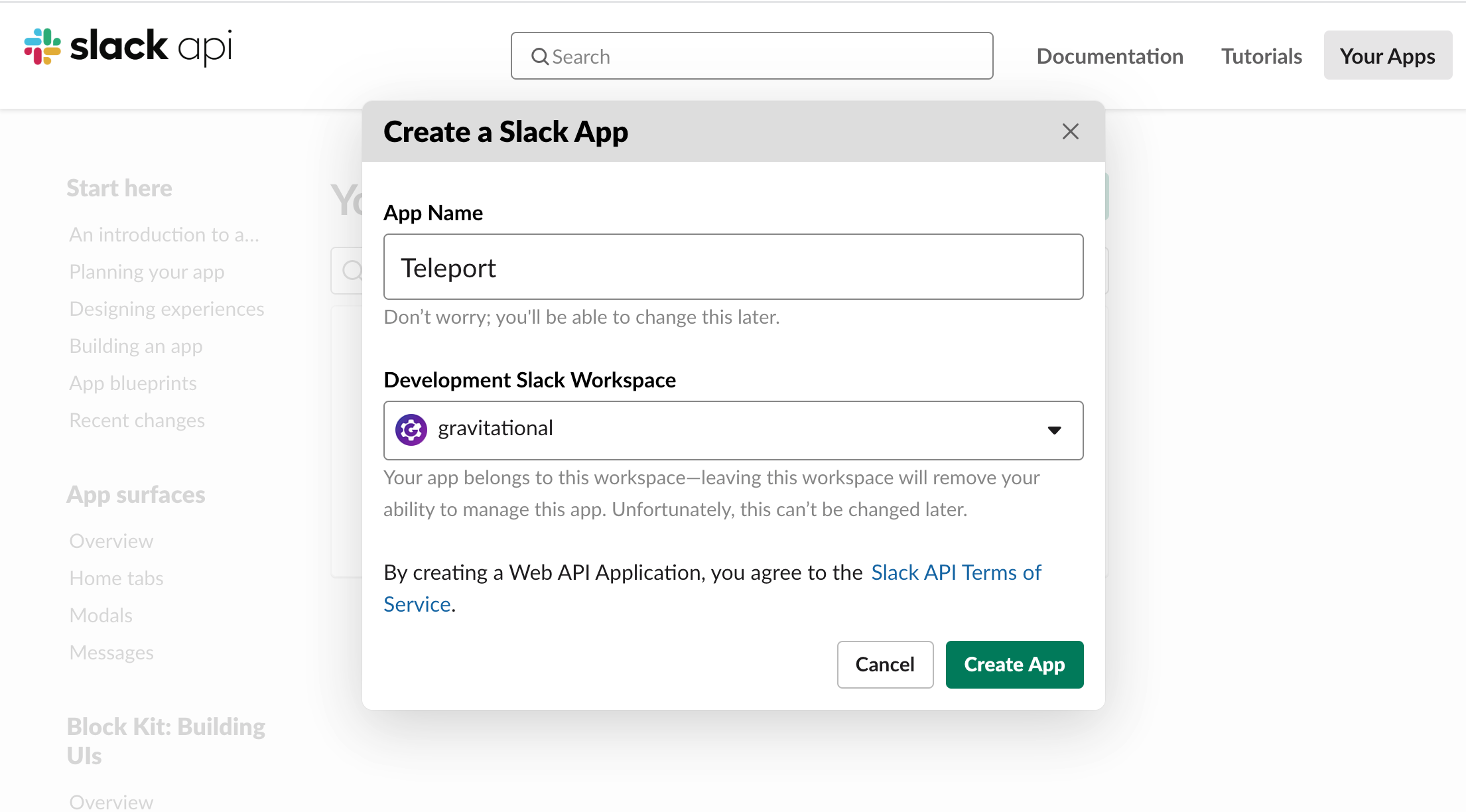 Create Slack App