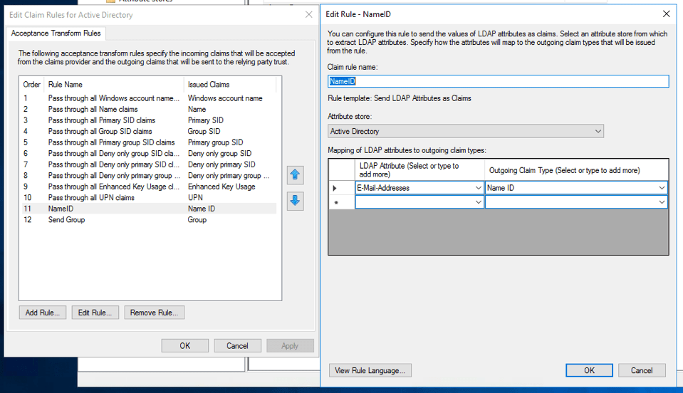 Name ID Configuration